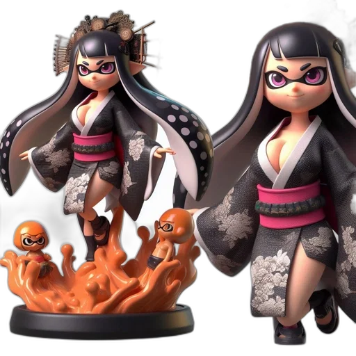 concept art, 3d render, fantasy art, anime-styled transparent PNG cut-out