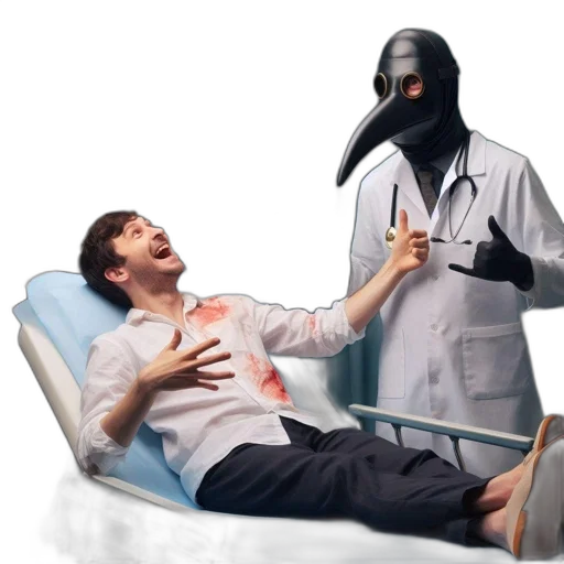mask, furniture, staff, creature transparent PNG cut-out