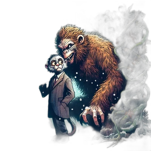 creature, concept art, comic book art, fantasy art transparent PNG cut-out