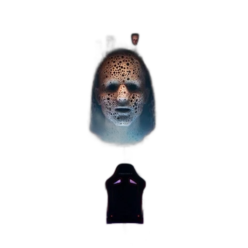 mask, face, jacket, jewelry transparent PNG cut-out