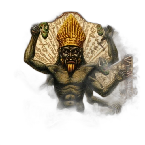 mask, creature, crown, face transparent PNG cut-out