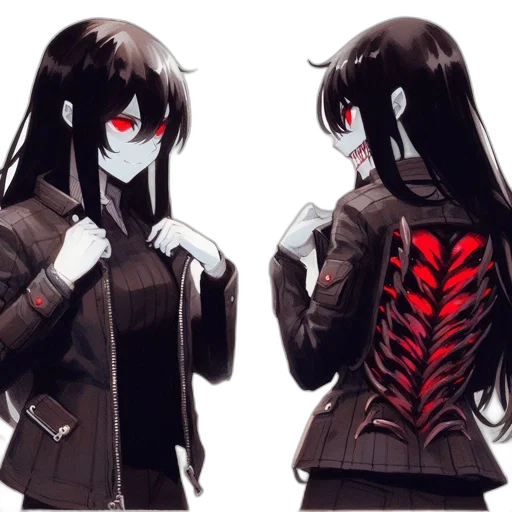 jacket, mask, creature, weapon transparent PNG cut-out