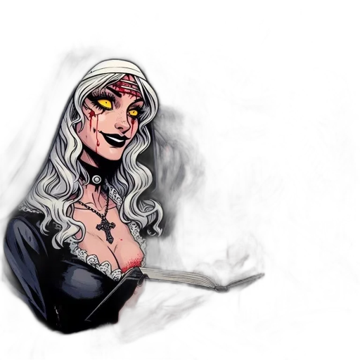 comic book art, concept art, watercolor, fantasy art transparent PNG cut-out
