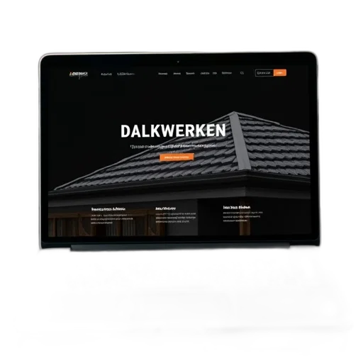 building, 3d render, dark, laptop transparent PNG cut-out