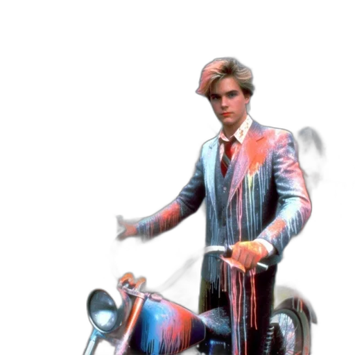 jacket, robot, car, weapon transparent PNG cut-out