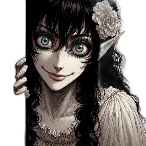 face, mask, creature, dress transparent PNG cut-out