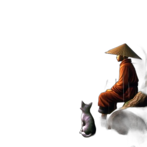 umbrella, hat, staff, animal transparent PNG cut-out