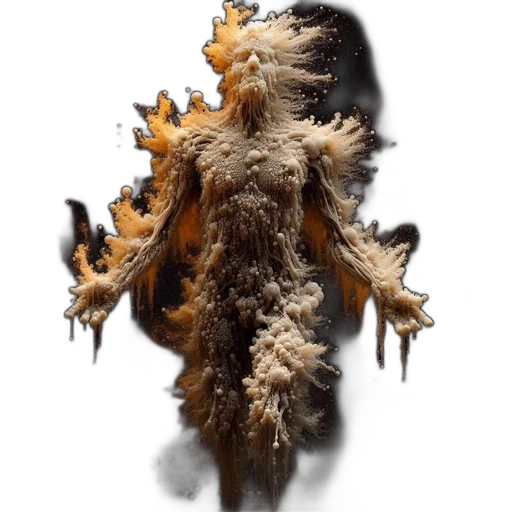 hair, creature, mask, dress transparent PNG cut-out