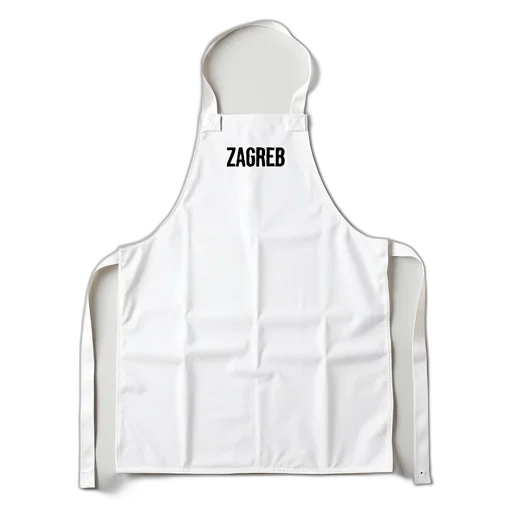 jacket, white, apron, black transparent PNG cut-out