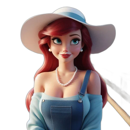 hat, jewelry, staff, dress transparent PNG cut-out