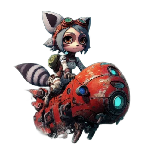 robot, weapon, staff, animal transparent PNG cut-out