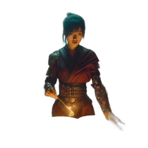 jacket, staff, weapon, sword transparent PNG cut-out