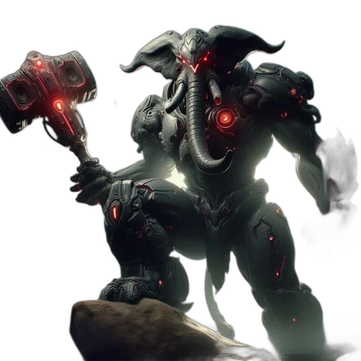 robot, weapon, creature, concept art transparent PNG cut-out
