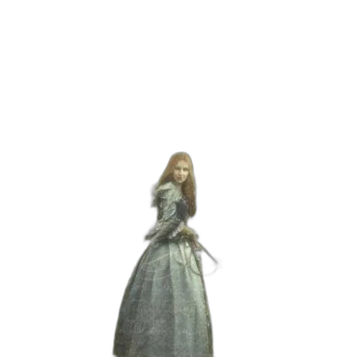 dress, staff, hair, sword transparent PNG cut-out