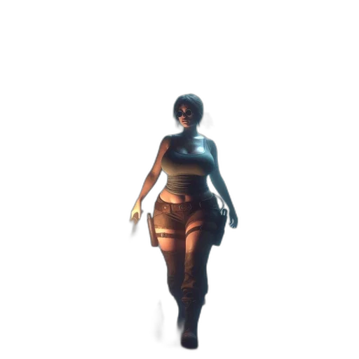 dress, weapon, staff, creature transparent PNG cut-out