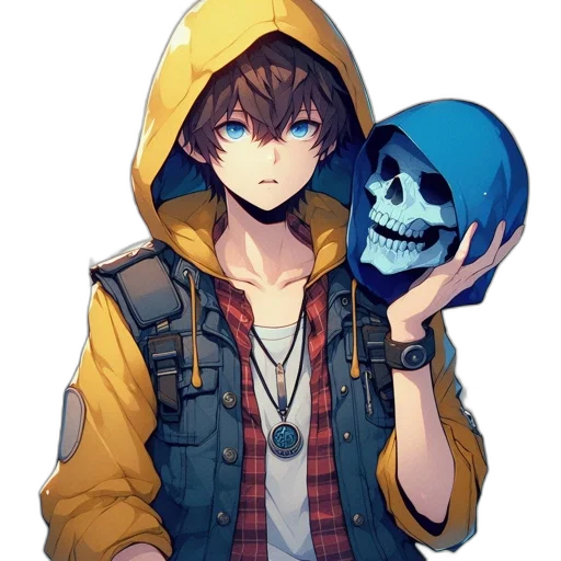 jacket, mask, face, weapon transparent PNG cut-out