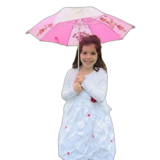 umbrella, dress, 3d render, photorealistic transparent PNG cut-out
