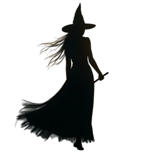 dress, hat, staff, mask transparent PNG cut-out