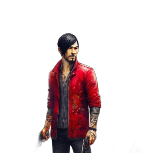 jacket, concept art, photorealistic, fantasy art transparent PNG cut-out
