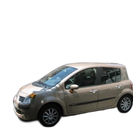 car, 3d render, beige, hatchback transparent PNG cut-out