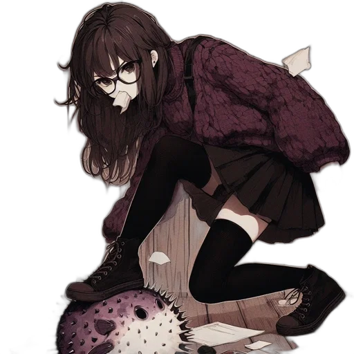 creature, flower, umbrella, weapon transparent PNG cut-out
