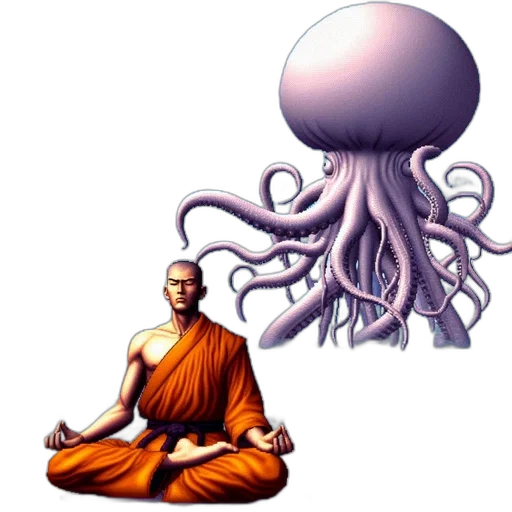 creature, hair, animal, staff transparent PNG cut-out
