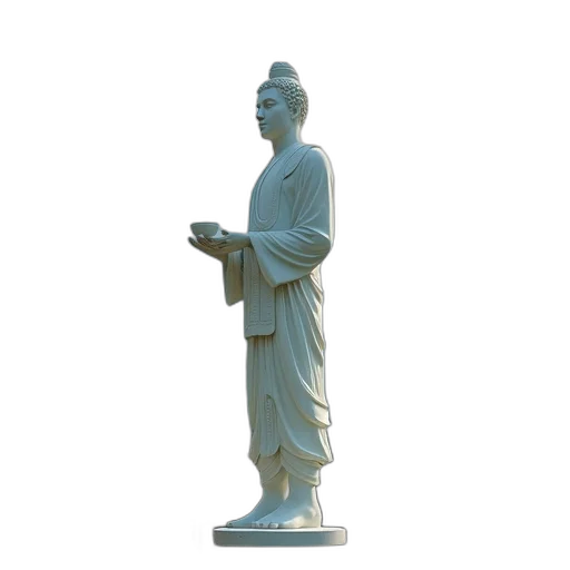 staff, 3d render, photorealistic, vaporwave transparent PNG cut-out