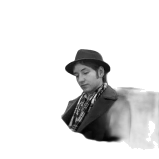 hat, staff, jacket, face transparent PNG cut-out