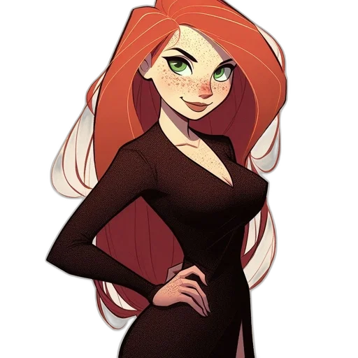 dress, staff, cartoon, concept art transparent PNG cut-out