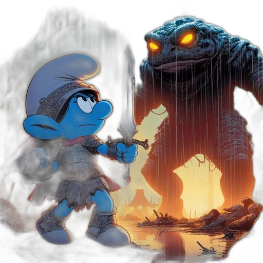 concept art, comic book art, fantasy art, pixel art transparent PNG cut-out