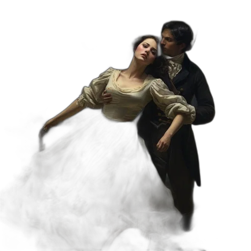 dress, photorealistic, oil painting, fantasy art transparent PNG cut-out
