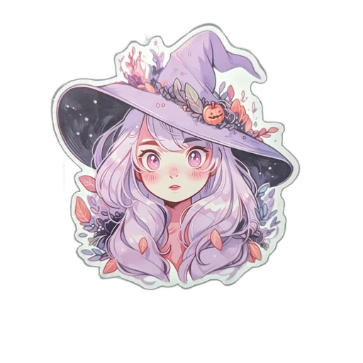 hat, crown, staff, flower transparent PNG cut-out