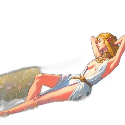 dress, concept art, fantasy art, comic book art transparent PNG cut-out