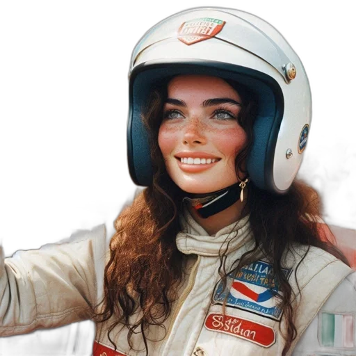 face, car, hair, jacket transparent PNG cut-out
