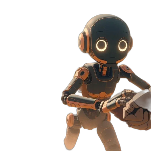 robot, staff, mask, weapon transparent PNG cut-out