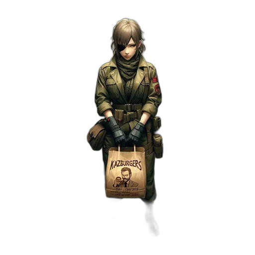 jacket, weapon, bottle, robot transparent PNG cut-out