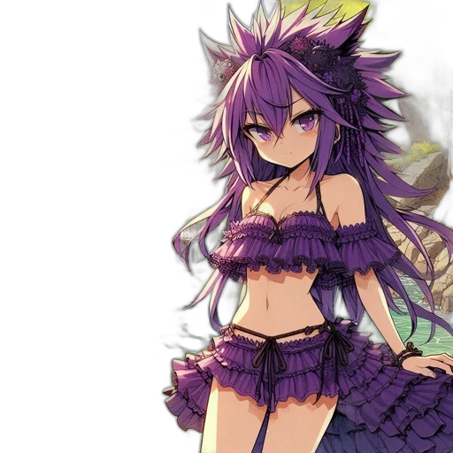 dress, dragon, staff, creature transparent PNG cut-out