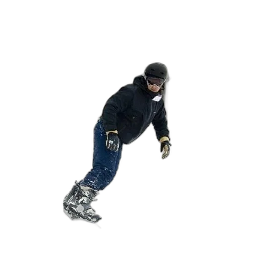 staff, snow, person, snowboarding transparent PNG cut-out