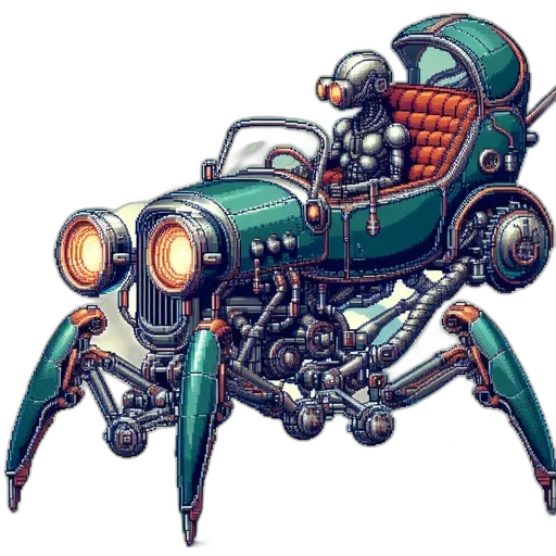 car, robot, weapon, creature transparent PNG cut-out