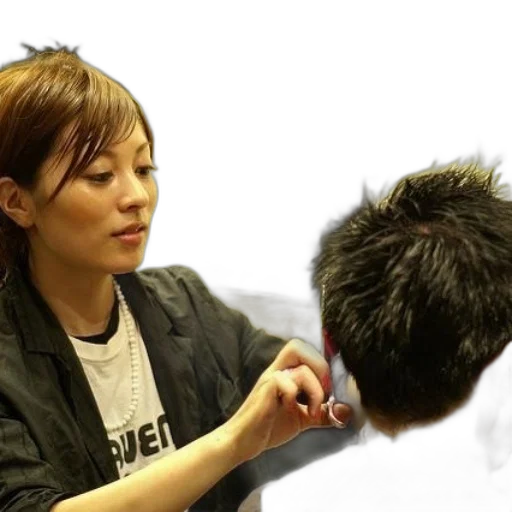 staff, hair, jewelry, face transparent PNG cut-out