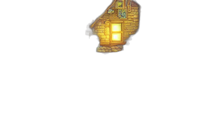 building, bottle, staff, hat transparent PNG cut-out