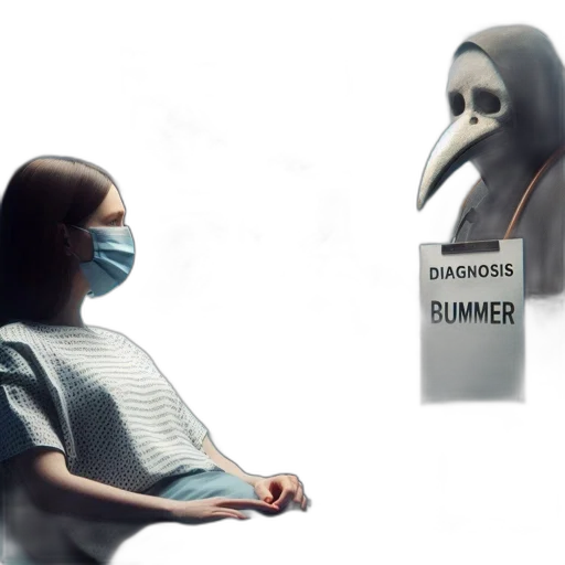 mask, 3d render, concept art, hospital transparent PNG cut-out
