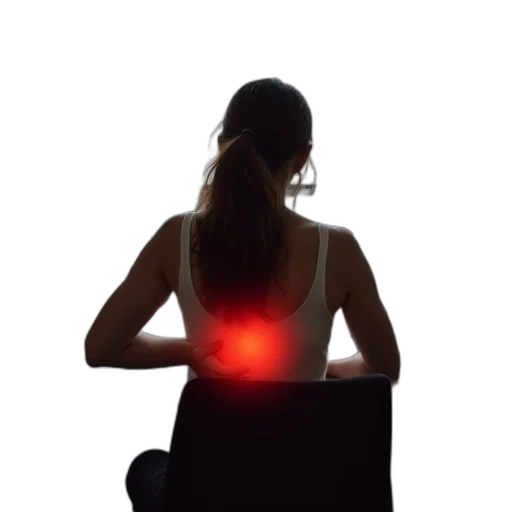 staff, woman, sitting, her transparent PNG cut-out