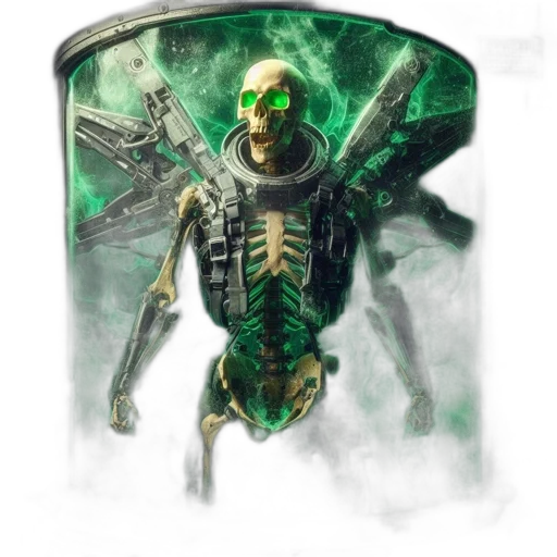 robot, creature, mask, jacket transparent PNG cut-out