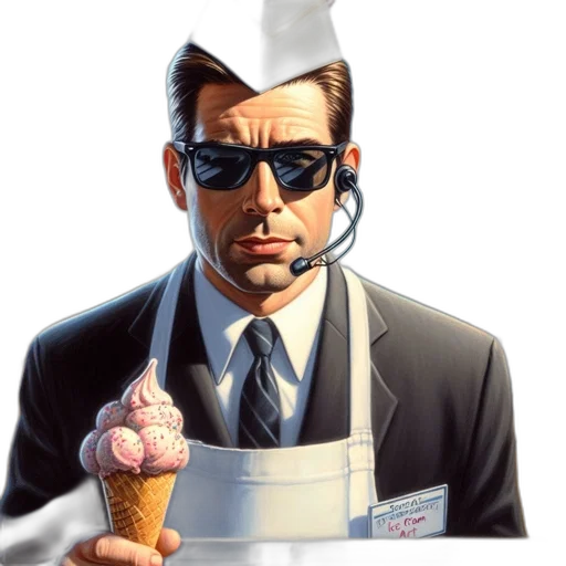 food, staff, face, comic book art transparent PNG cut-out