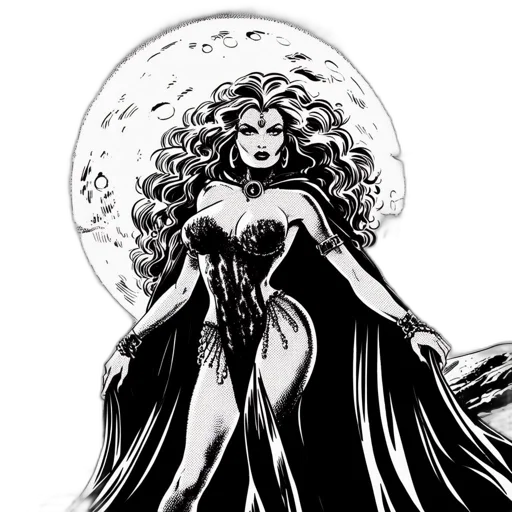 dress, comic book art, concept art, fantasy art transparent PNG cut-out