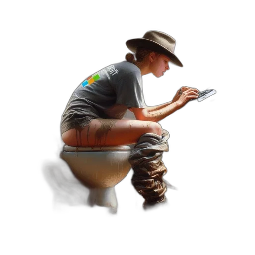 hat, staff, creature, animal transparent PNG cut-out