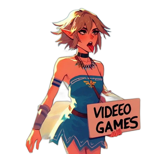 dress, weapon, robot, staff transparent PNG cut-out