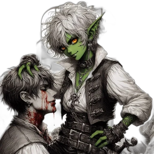 fantasy art, concept art, comic book art, pixel art transparent PNG cut-out
