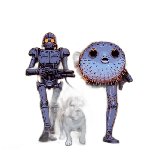 robot, creature, animal, concept art transparent PNG cut-out